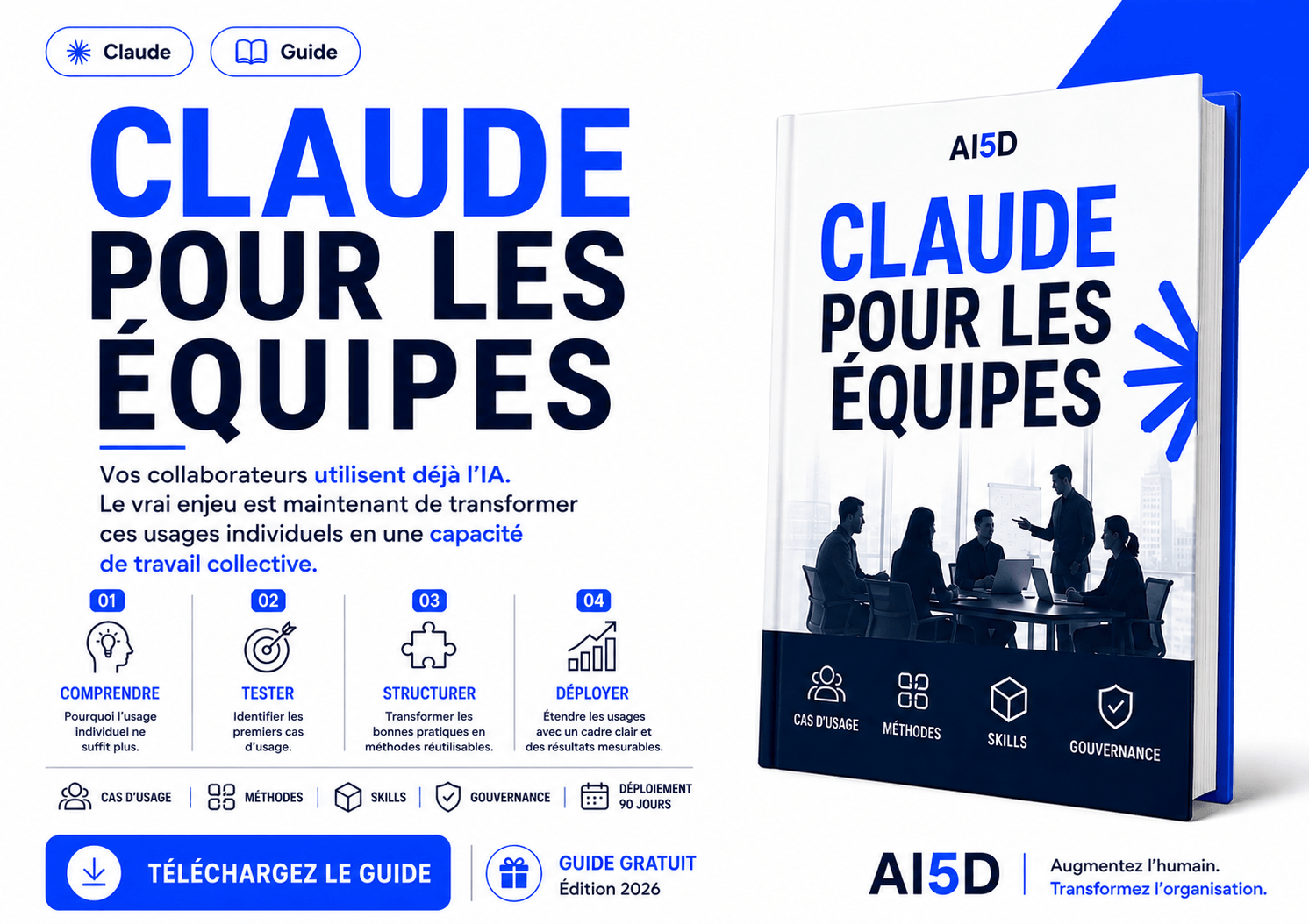 Couverture : Claude pour les équipes
